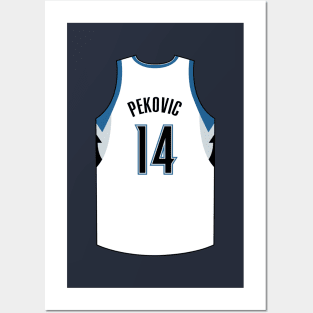 Nikola Pekovic Minnesota Jersey Qiangy Posters and Art